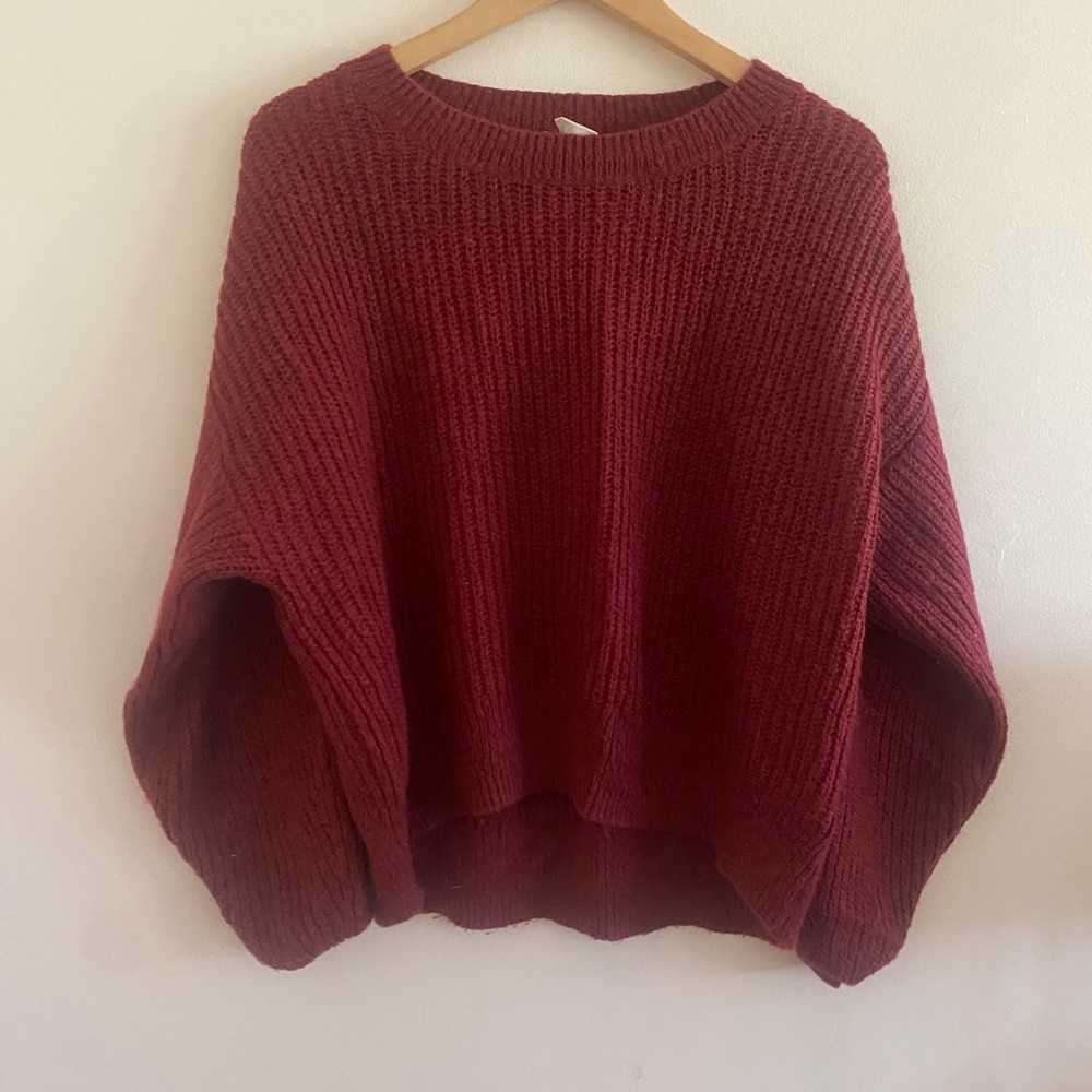 H&M Cozy Red Knitted Sweater